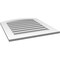 Ekena Millwork Arch Top Surface Mount PVC Gable Vent: Non-Functional, w/ 3-1/2"W x 1"P Standard Frame, 26"W x 28"H GVPAR26X2801SN - alternate 3